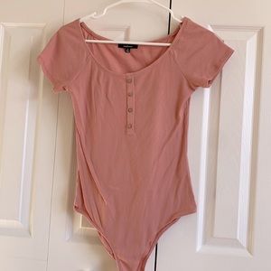 Pink body suit top